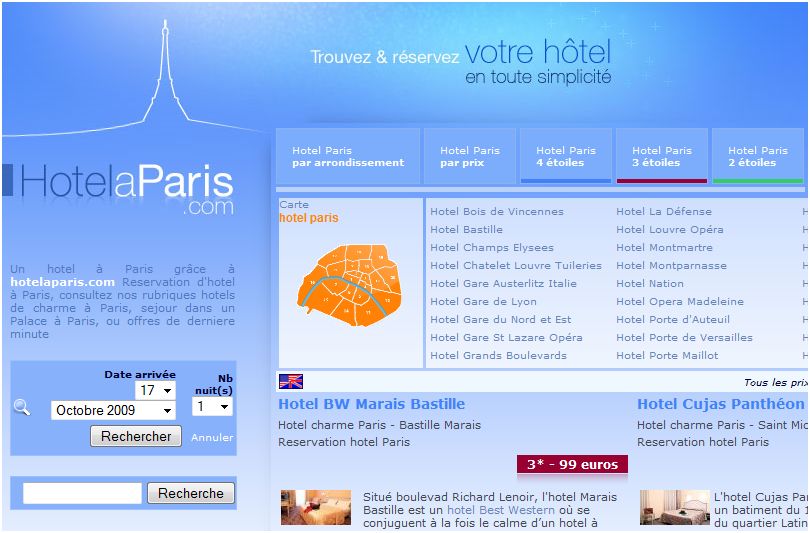 Réserver un hôtel à Paris